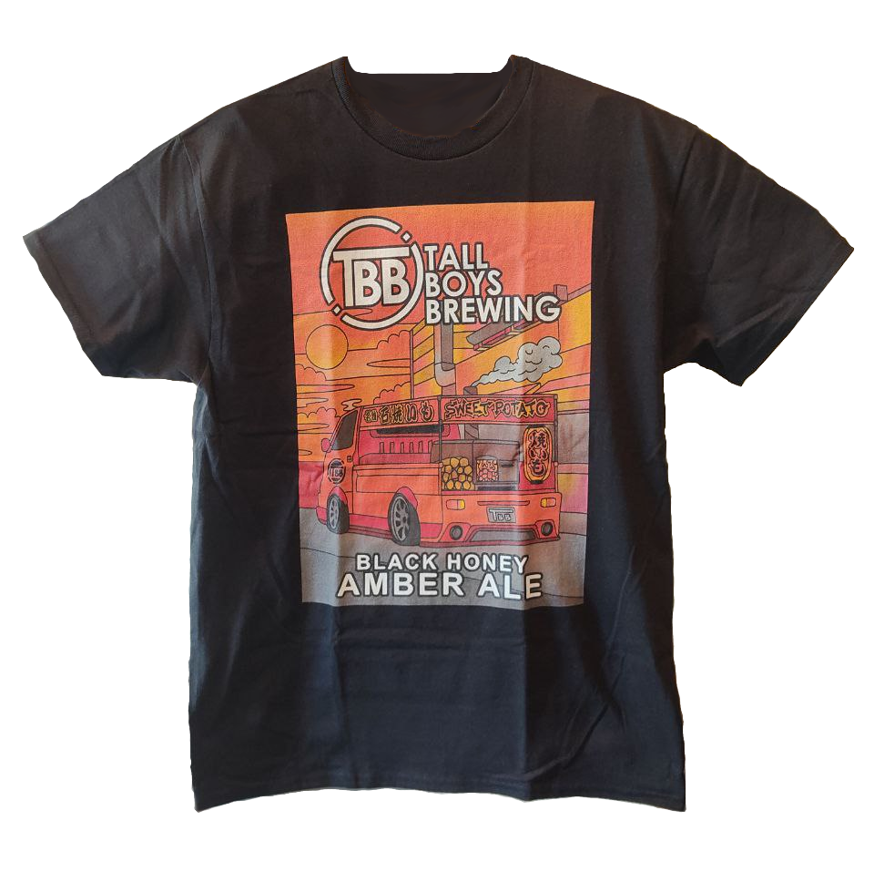 Black Honey Amber Ale T-Shirt | Tall Boys Brewing | クラフトビール 